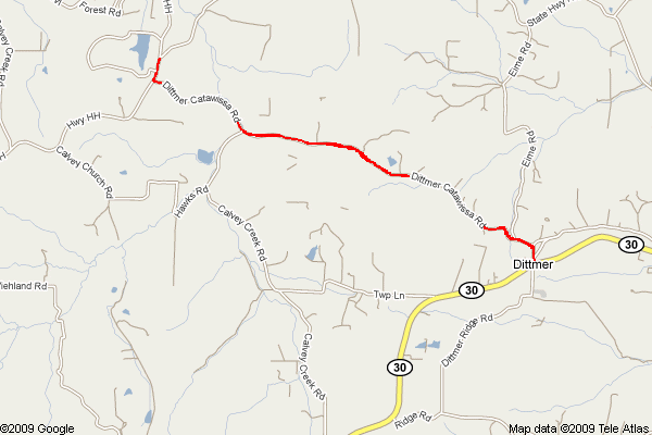 my route is in red, which is appropriate my route is in red, which is appropriate